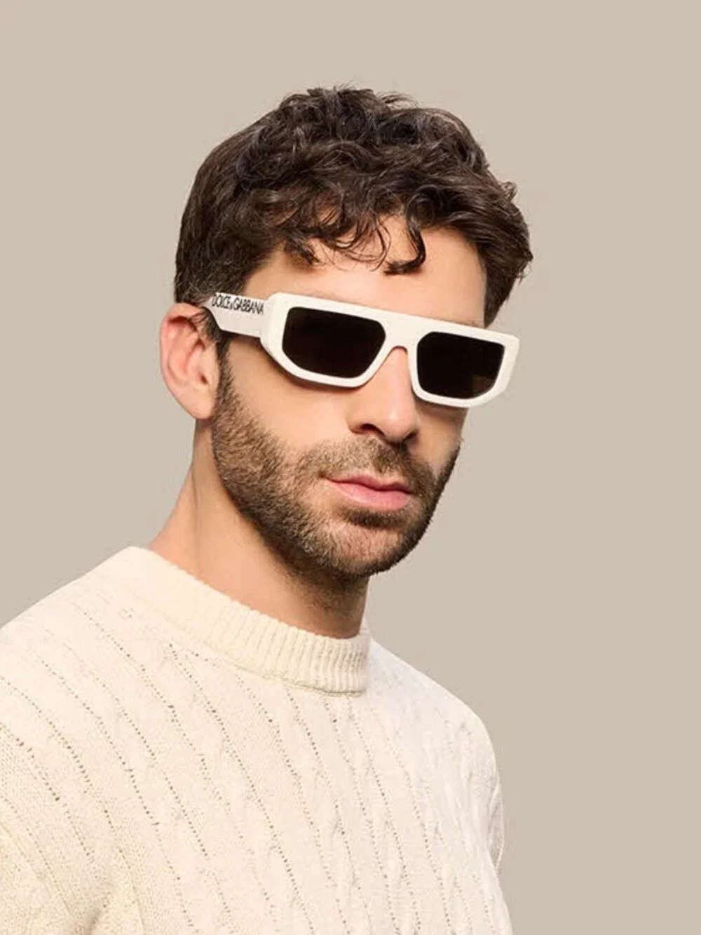 Dolce & Gabbana DG6203 25256G Rectangle Sunglasses - Black / Grey
